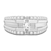 Thumbnail Image 3 of Men's Diamond Ring 1 ct tw Round 14K White Gold