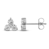 Thumbnail Image 1 of Diamond 3-Stone Earrings 1/2 ct tw Round 14K White Gold