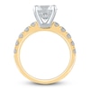 Thumbnail Image 1 of Lab-Created Diamond Engagement Ring 3-1/4 ct tw Round 14K Yellow Gold