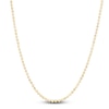 Thumbnail Image 1 of Beaded Chain Necklace 14K Yellow Gold 16&quot; 2.0mm