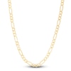 Thumbnail Image 1 of Men's Solid Figaro Chain Necklace 14K Yellow Gold 20&quot; 7.0mm