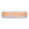 Thumbnail Image 2 of Men's Brushed Wedding Band 14K Two-Tone Gold 5.9mm