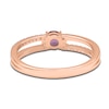 Thumbnail Image 3 of Natural Pink Sapphire Ring 1/15 ct tw Diamonds 14K Rose Gold