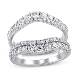 Diamond Enhancer Ring 1-1/2 ct tw Round 14K White Gold