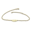 Thumbnail Image 1 of High-Polish Initial Bracelet Diamond Accents 14K Yellow Gold 7.25&quot;