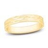 Thumbnail Image 1 of Men's High-Polish Textured Wedding Band 14K Yellow Gold 3.4mm