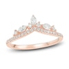 Thumbnail Image 1 of Marquise & Round-Cut Diamond Contour Anniversary Band 3/8 ct tw 14K Rose Gold