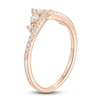 Thumbnail Image 2 of Marquise & Round-Cut Diamond Contour Anniversary Band 3/8 ct tw 14K Rose Gold