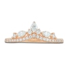 Thumbnail Image 3 of Marquise & Round-Cut Diamond Contour Anniversary Band 3/8 ct tw 14K Rose Gold