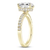 Thumbnail Image 1 of Oval & Round Lab-Created Diamond Engagement Ring 2-1/2 ct tw 14K Yellow Gold