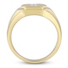 Thumbnail Image 1 of Men's Diamond Cross Signet Ring 1/3 ct tw 10K Yellow Gold
