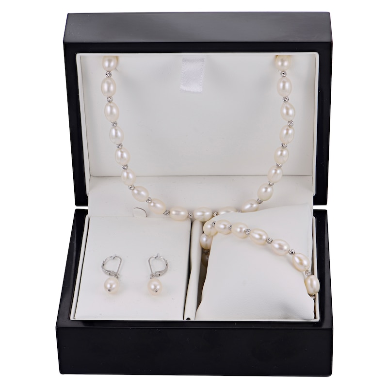 Main Image 6 of Cultured Pearl Gift Set Sterling Silver