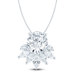 Pnina Tornai Lab-Created Diamond Spray Necklace 4 ct tw 14K White Gold 18&quot;