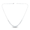 Thumbnail Image 2 of Pnina Tornai Round & Emerald-Cut Lab-Created Diamond Riviera Necklace 11-3/4 ct tw 14K White Gold 17.75&quot;