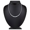 Thumbnail Image 4 of Pnina Tornai Round & Emerald-Cut Lab-Created Diamond Riviera Necklace 11-3/4 ct tw 14K White Gold 17.75&quot;