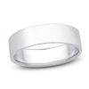 Thumbnail Image 1 of Flat Wedding Band Platinum 6mm