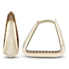 Thumbnail Image 3 of Trapezoid Huggie Hoop Earrings 10K Yellow Gold