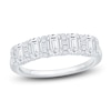 Thumbnail Image 1 of Certified Emerald-Cut Diamond Five-Stone Anniversary Ring 2 ct tw 18K White Gold