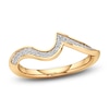 Thumbnail Image 1 of J'Lure Lab-Created Diamond Contour Wedding Band 1/6 ct tw 18K Yellow Gold