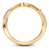 Thumbnail Image 2 of J'Lure Lab-Created Diamond Contour Wedding Band 1/6 ct tw 18K Yellow Gold