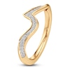 Thumbnail Image 4 of J'Lure Lab-Created Diamond Contour Wedding Band 1/6 ct tw 18K Yellow Gold