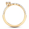 Thumbnail Image 2 of J'Lure Pear Step-Cut Lab-Created Diamond Contour Wedding Band 1/2 ct tw 18K Yellow Gold