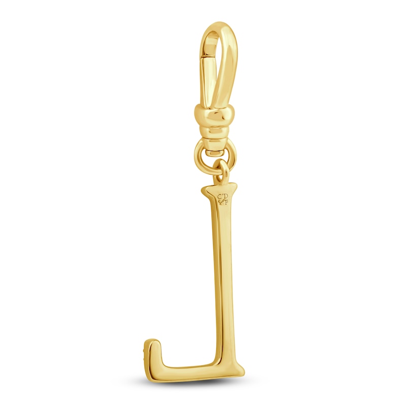 Main Image 2 of Charm'd by Lulu Frost Diamond Letter L Charm 1/15 ct tw Pavé Round 10K Yellow Gold