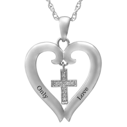 Heart and Cross Necklace