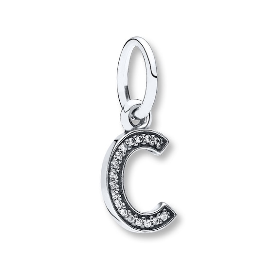 PANDORA Dangle Charm Letter C Sterling Silver | Jared