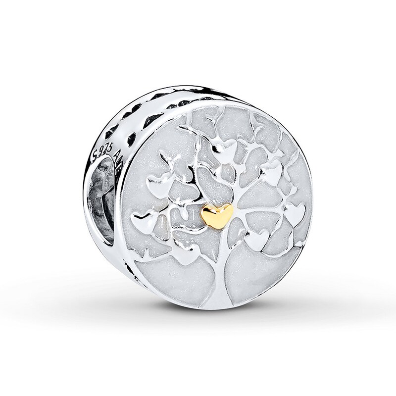 Pandora Charm Tree Of Hearts Sterling Silver 14k Yellow Gold Jared