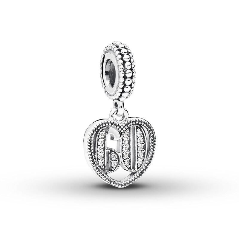 Pandora Dangle Charm 60 Years Of Love Sterling Silver No Returns Or Exchanges Jared