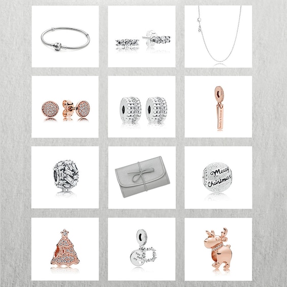 PANDORA Christmas Gift Set Sterling Silver & PANDORA Rose | Jared