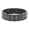 Thumbnail Image 1 of Men's Black Diamond Bracelet 1 ct tw Round Stainless Steel 8.5&quot;