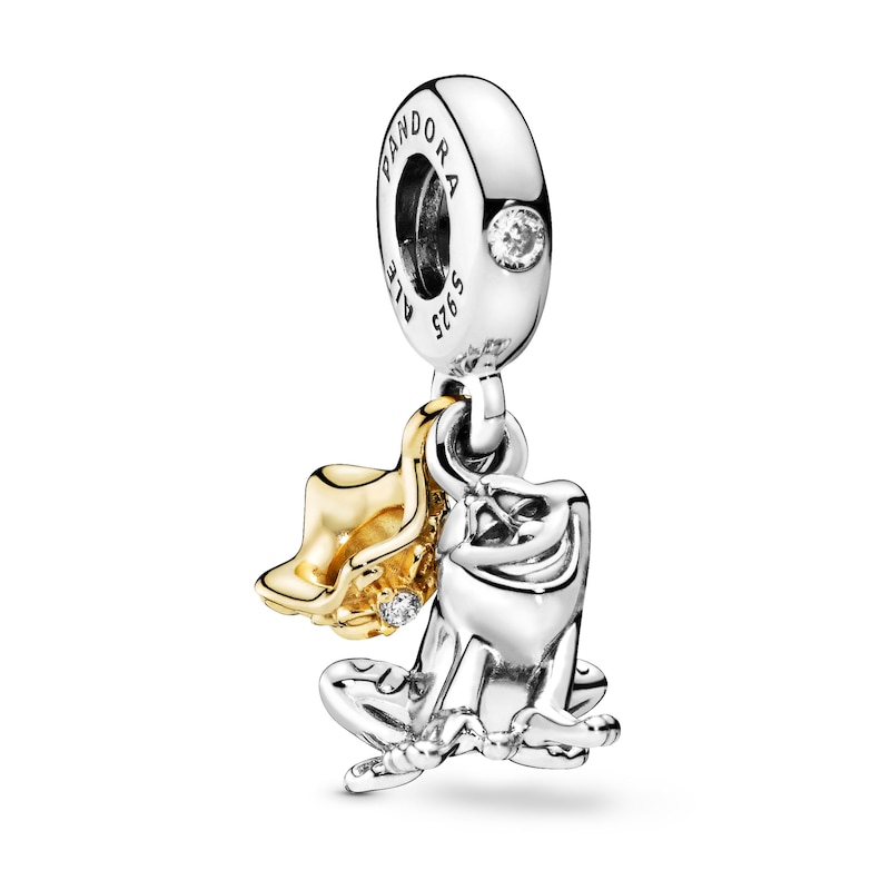 Pandora Disney Tiana Frog Charm Cz St Silver 18k Gold Plated No Returns Or Exchanges Jared