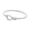 Thumbnail Image 1 of PANDORA Infinity Knot Bangle Sterling Silver 6.9&quot;