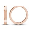 Thumbnail Image 2 of Polished Square Huggie Earrings 14K Rose Gold 14.25mm