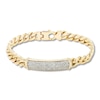 Thumbnail Image 0 of Men's Diamond ID Bracelet 2 ct tw Round 10K Yellow Gold 8.5"