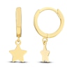 Thumbnail Image 2 of Star Dangle Drop Earrings 14K Yellow Gold