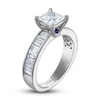 Thumbnail Image 1 of Vera Wang WISH Diamond Engagement Ring 2-1/4 ct tw Princess/Baguette 18K White Gold
