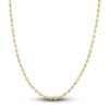 Thumbnail Image 1 of Hollow Puffy Mariner Link Necklace 14K Yellow Gold 20&quot; 3.7mm