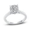 Thumbnail Image 0 of Lab-Created Diamond Solitaire Engagement Ring 2-1/2 ct tw Cushion 14K White Gold