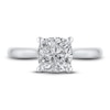 Thumbnail Image 2 of Lab-Created Diamond Solitaire Engagement Ring 2-1/2 ct tw Cushion 14K White Gold