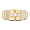 Thumbnail Image 3 of Men's Diamond Ring 1 ct tw Round 14K Yellow Gold