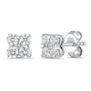 Thumbnail Image 1 of Diamond Earrings 1/2 ct tw Round 10K White Gold