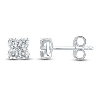 Diamond Earrings 1/2 ct tw Round 10K White Gold | Jared