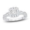 Thumbnail Image 1 of Diamond Engagement Ring 1-1/3 ct tw Princess/Round 14K White Gold