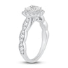 Thumbnail Image 2 of Diamond Engagement Ring 1-1/3 ct tw Princess/Round 14K White Gold