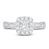 Thumbnail Image 3 of Diamond Engagement Ring 1-1/3 ct tw Princess/Round 14K White Gold