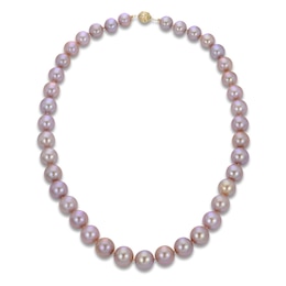 Pink Freshwater Cultured Pearl Necklace 14K Yellow Gold 18&quot;
