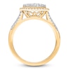 Thumbnail Image 2 of Diamond Cluster Halo Ring 1 ct tw 14K Yellow Gold